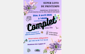 SUPER LOTO DU PRINTEMPS LE 6 AVRIL 2025