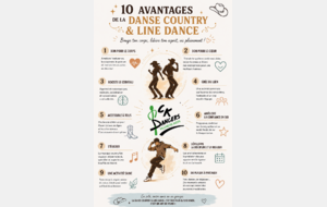 LES 10 AVANTAGES DE LA COUNTRY &amp; LINE DANCE
