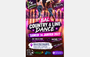 BAL COUNTRY LINE DANCE 16 JANVIER 2027