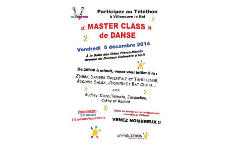 MASTER CLASS de DANSE